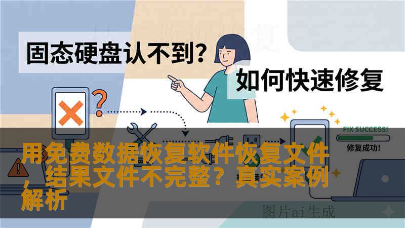 用免费数据恢复软件恢复文件，结果文件不完整？真实案例解析