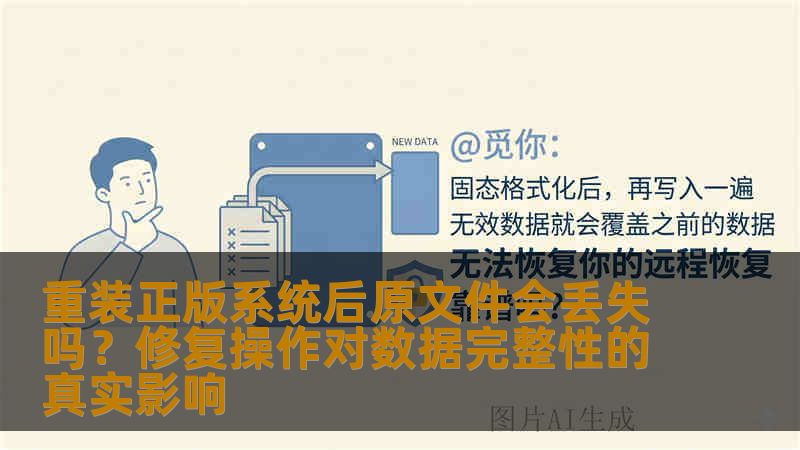 重装正版系统后原文件会丢失吗？修复操作对数据完整性的真实影响