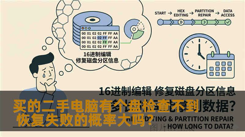 买的二手电脑有个盘检查不到 恢复失败的概率大吗？