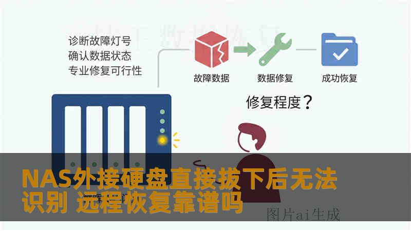 NAS外接硬盘直接拔下后无法识别 远程恢复靠谱吗