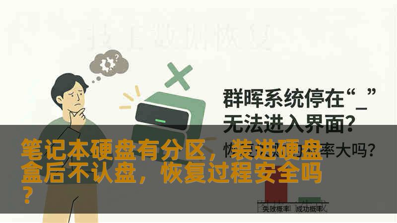 笔记本硬盘有分区，装进硬盘盒后不认盘，恢复过程安全吗？