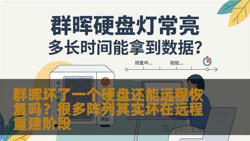 群晖坏了一个硬盘还能远程恢复吗？很多阵列其实坏在远程重建阶段