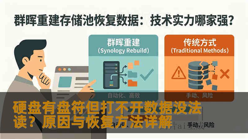 硬盘有盘符但打不开数据没法读？原因与恢复方法详解