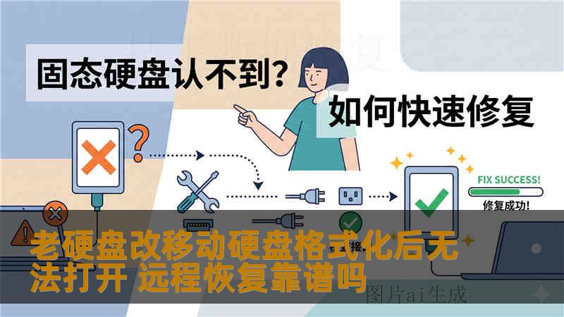 老硬盘改移动硬盘格式化后无法打开 远程恢复靠谱吗