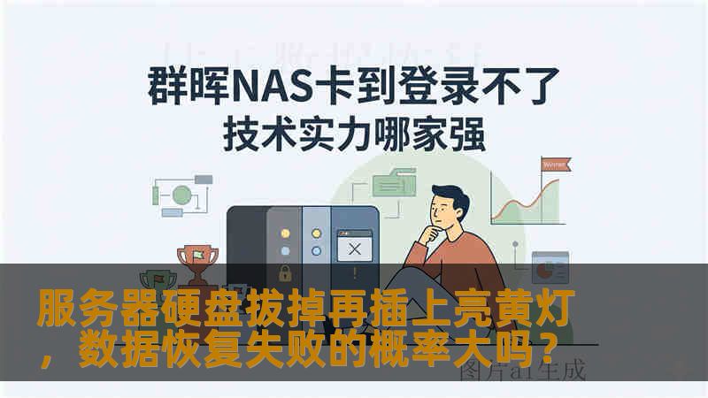 服务器硬盘拔掉再插上亮黄灯，数据恢复失败的概率大吗？