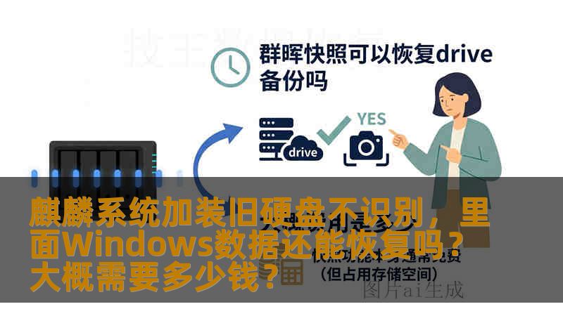 麒麟系统加装旧硬盘不识别，里面Windows数据还能恢复吗？大概需要多少钱？