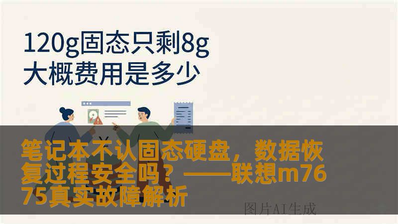 笔记本不认固态硬盘，数据恢复过程安全吗？——联想m7675真实故障解析