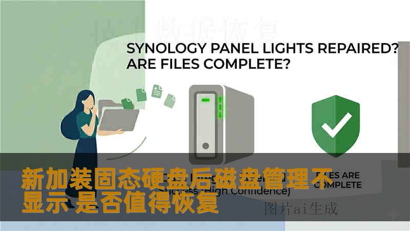 新加装固态硬盘后磁盘管理不显示 是否值得恢复