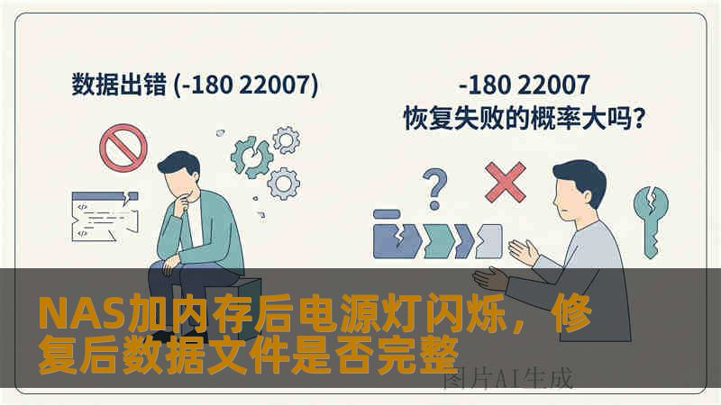 NAS加内存后电源灯闪烁，修复后数据文件是否完整