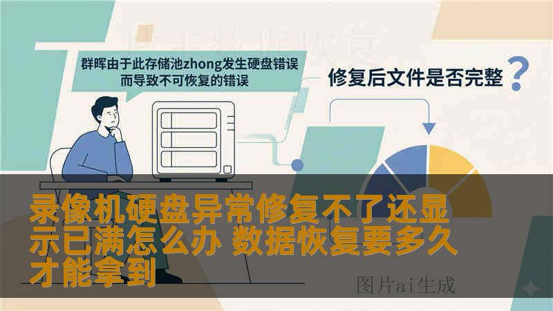 录像机硬盘异常修复不了还显示已满怎么办 数据恢复要多久才能拿到