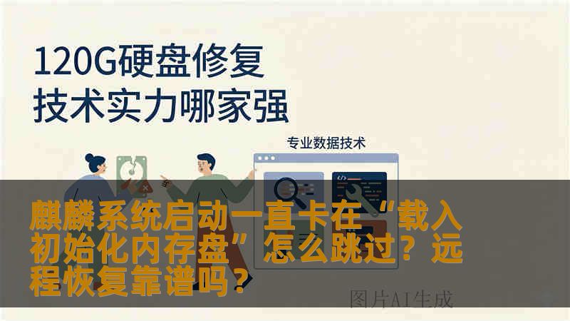 麒麟系统启动一直卡在“载入初始化内存盘”怎么跳过？远程恢复靠谱吗？