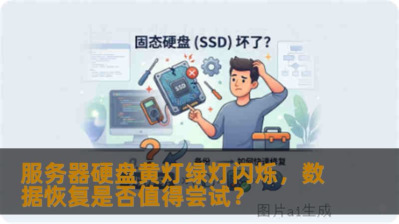 服务器硬盘黄灯绿灯闪烁，数据恢复是否值得尝试？