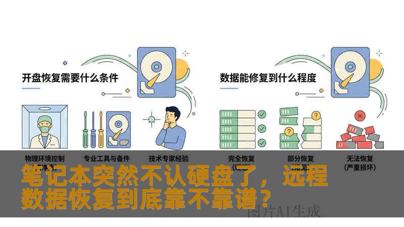 笔记本突然不认硬盘了，远程数据恢复到底靠不靠谱？