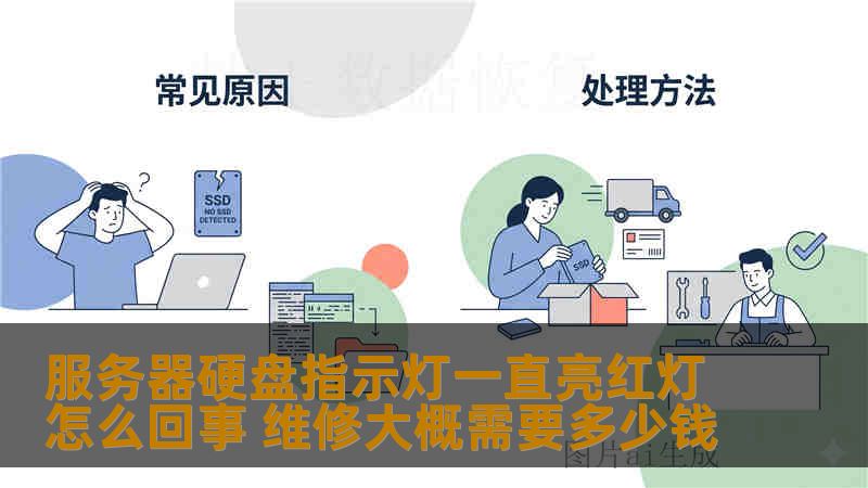 服务器硬盘指示灯一直亮红灯怎么回事 维修大概需要多少钱
