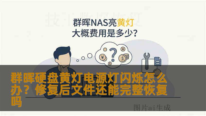 群晖硬盘黄灯电源灯闪烁怎么办？修复后文件还能完整恢复吗