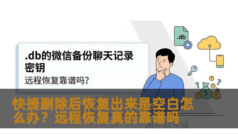 快捷删除后恢复出来是空白怎么办？远程恢复真的靠谱吗