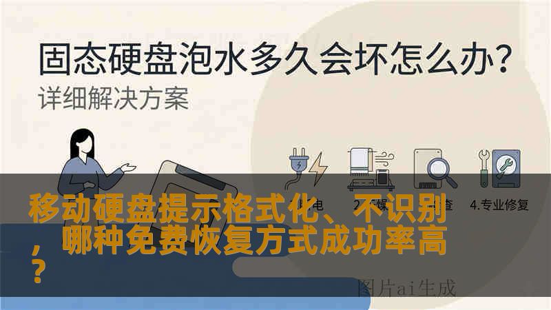 移动硬盘提示格式化、不识别，哪种免费恢复方式成功率高？
