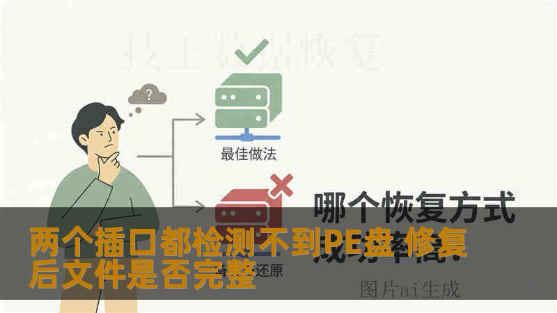 两个插口都检测不到PE盘 修复后文件是否完整