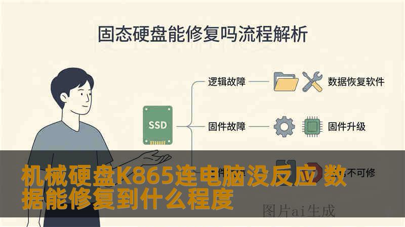 机械硬盘K865连电脑没反应 数据能修复到什么程度