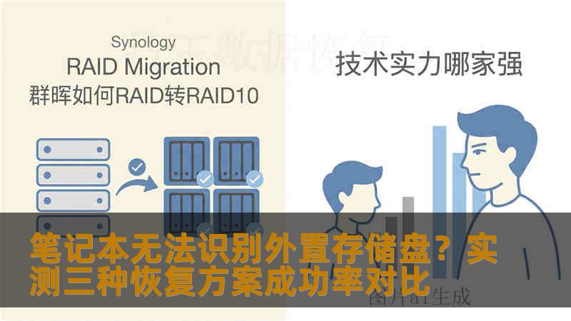 笔记本无法识别外置存储盘？实测三种恢复方案成功率对比