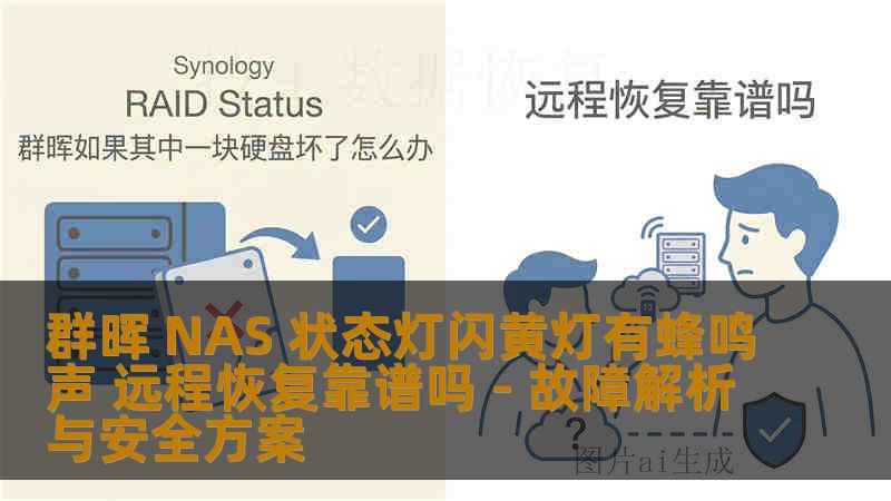 群晖 NAS 状态灯闪黄灯有蜂鸣声 远程恢复靠谱吗 - 故障解析与安全方案