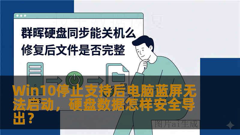 Win10停止支持后电脑蓝屏无法启动，硬盘数据怎样安全导出？