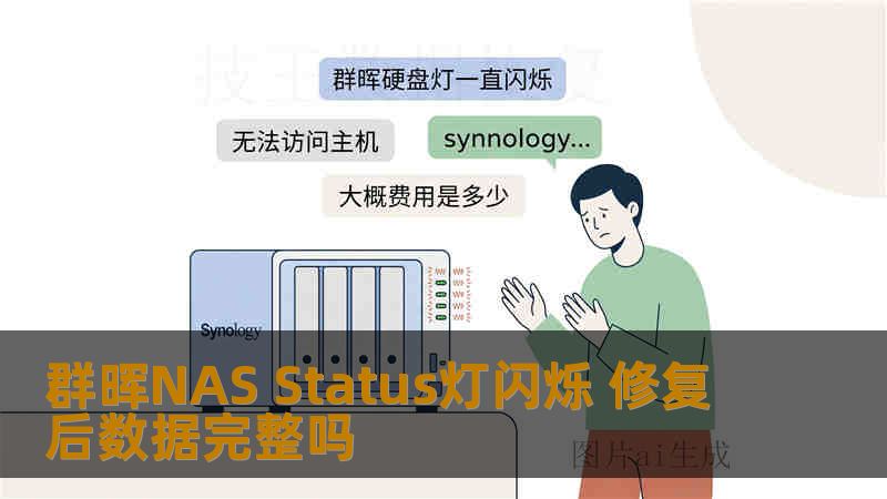 群晖NAS Status灯闪烁 修复后数据完整吗
