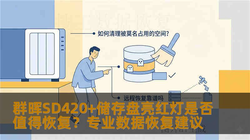 群晖SD420+储存盘亮红灯是否值得恢复？专业数据恢复建议