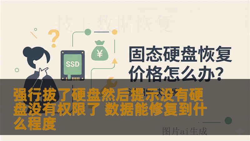 强行拔了硬盘然后提示没有硬盘没有权限了 数据能修复到什么程度
