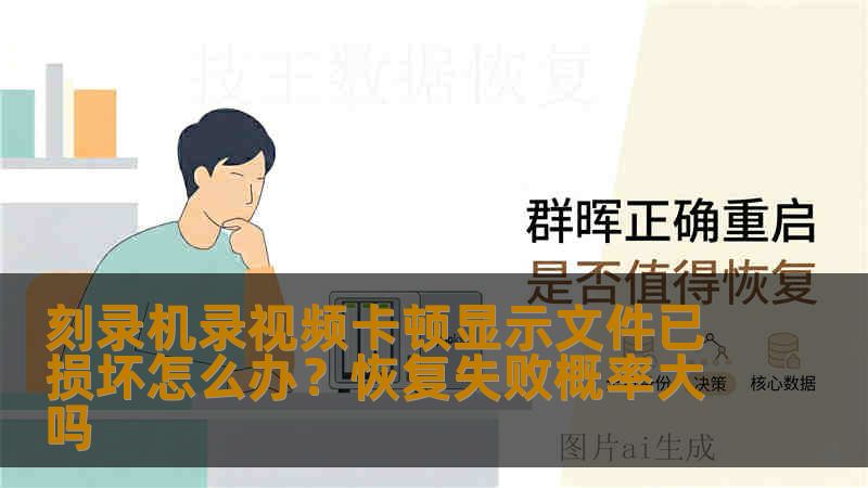 刻录机录视频卡顿显示文件已损坏怎么办？恢复失败概率大吗