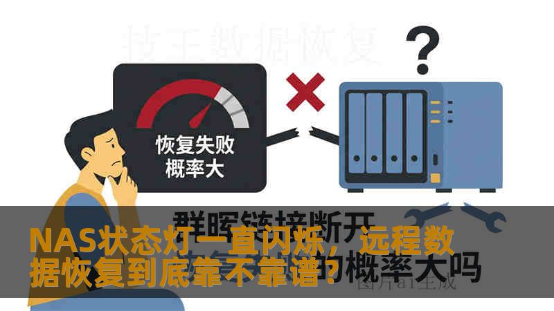 NAS状态灯一直闪烁，远程数据恢复到底靠不靠谱？