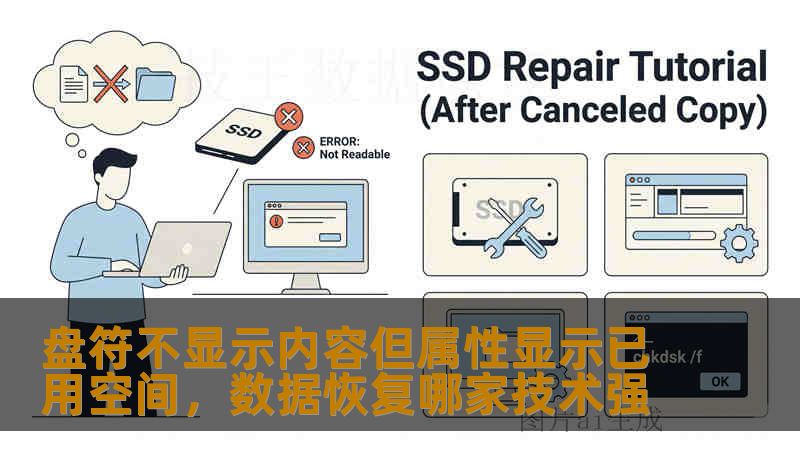 盘符不显示内容但属性显示已用空间，数据恢复哪家技术强