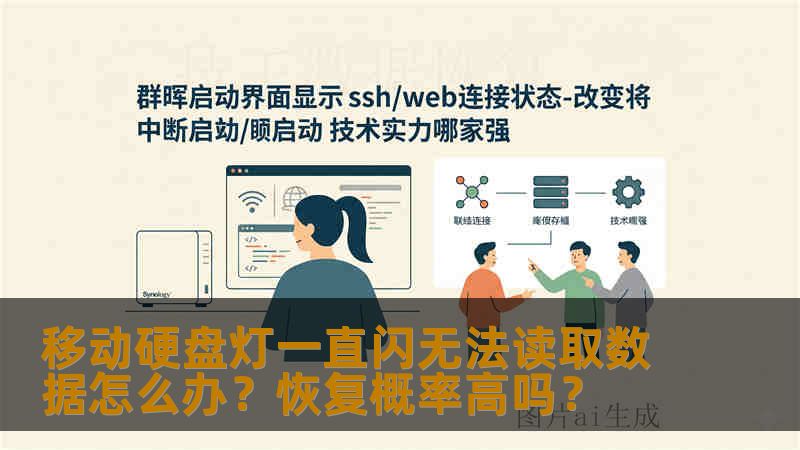 移动硬盘灯一直闪无法读取数据怎么办？恢复概率高吗？