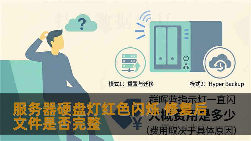 服务器硬盘灯红色闪烁 修复后文件是否完整