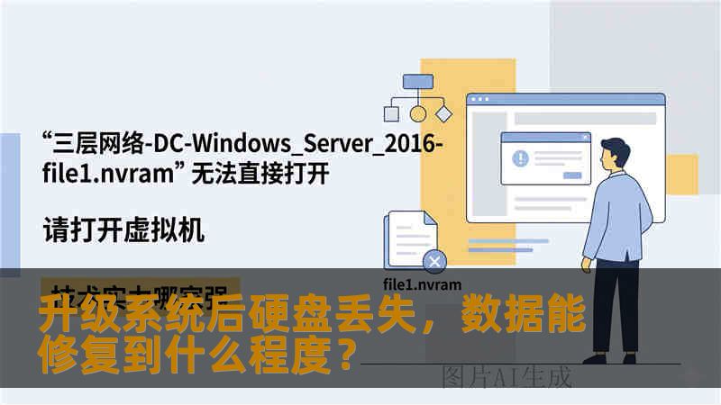 升级系统后硬盘丢失，数据能修复到什么程度？
