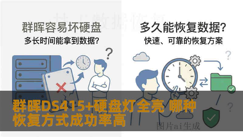 群晖DS415+硬盘灯全亮 哪种恢复方式成功率高