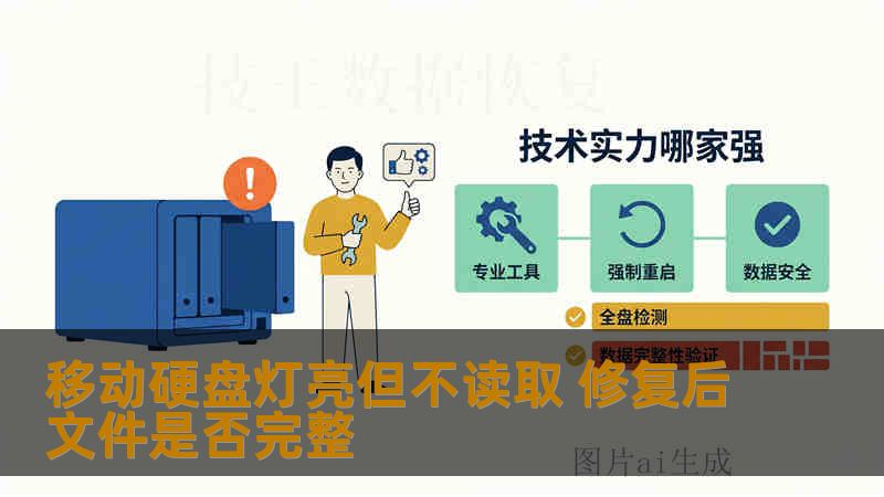 移动硬盘灯亮但不读取 修复后文件是否完整