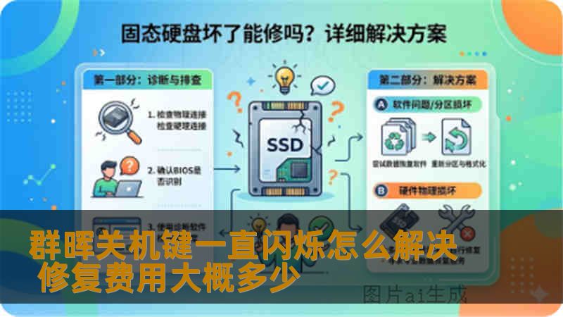 群晖关机键一直闪烁怎么解决 修复费用大概多少