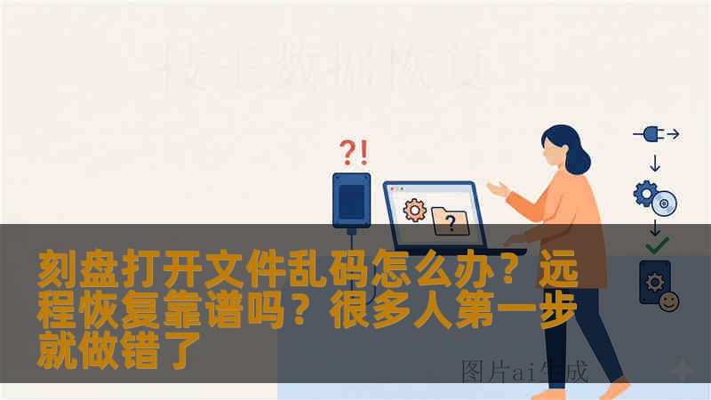 刻盘打开文件乱码怎么办？远程恢复靠谱吗？很多人第一步就做错了