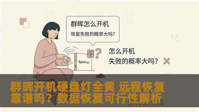 群晖开机硬盘灯全黄 远程恢复靠谱吗？数据恢复可行性解析