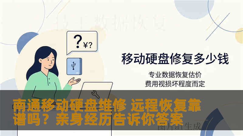 南通移动硬盘维修 远程恢复靠谱吗？亲身经历告诉你答案