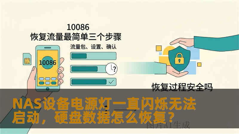 NAS设备电源灯一直闪烁无法启动，硬盘数据怎么恢复？
