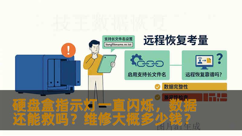 硬盘盒指示灯一直闪烁，数据还能救吗？维修大概多少钱？