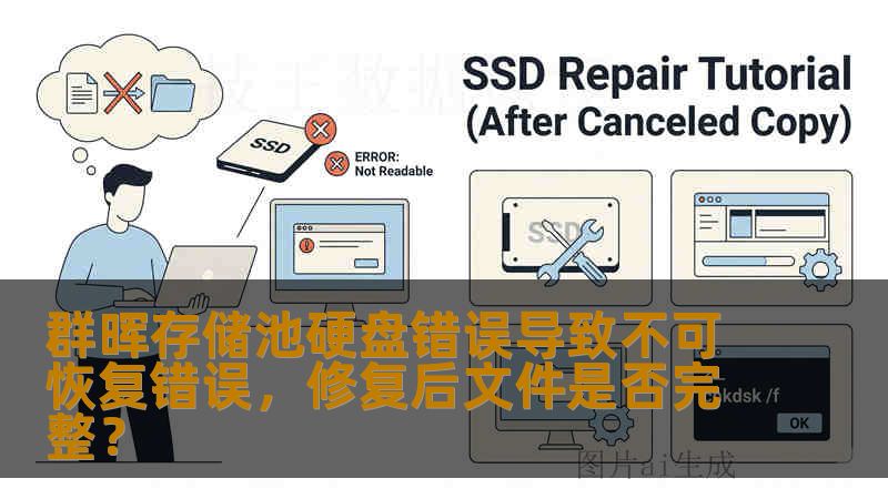 群晖存储池硬盘错误导致不可恢复错误，修复后文件是否完整？
