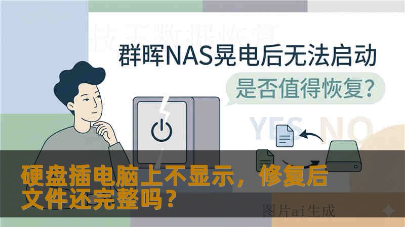 硬盘插电脑上不显示，修复后文件还完整吗？