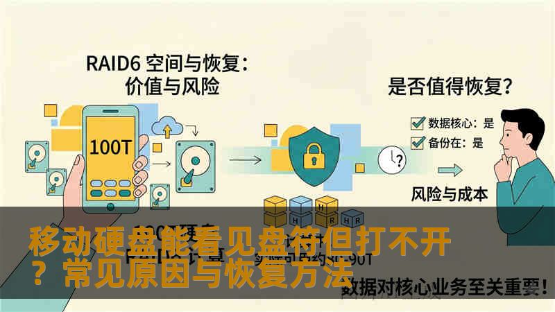 移动硬盘能看见盘符但打不开？常见原因与恢复方法