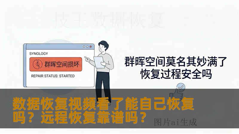 数据恢复视频看了能自己恢复吗？远程恢复靠谱吗？