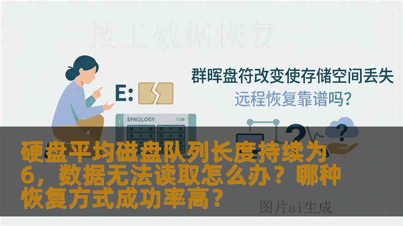 硬盘平均磁盘队列长度持续为6，数据无法读取怎么办？哪种恢复方式成功率高？