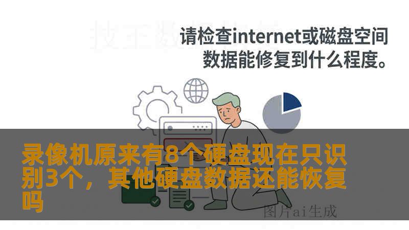 录像机原来有8个硬盘现在只识别3个，其他硬盘数据还能恢复吗