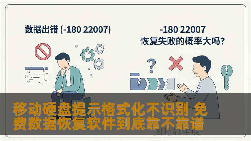 移动硬盘提示格式化不识别 免费数据恢复软件到底靠不靠谱
